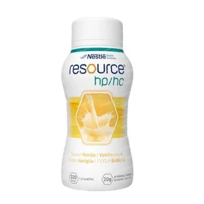 Nestlé RESOURCE HP/HC - Boisson hyperprotéinée - Vanille - 4x200ml