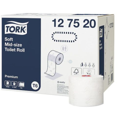 Papier toilette TORK COMPACT SOFT 2pli 90m - 27 rouleaux