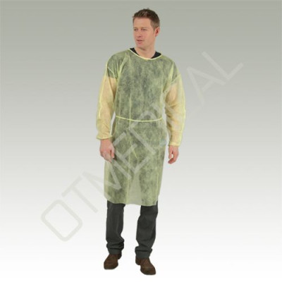 Blouse de protection + manchette Jersey - Jaune XL - 10pc