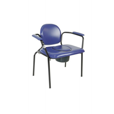 Chaise percée ergo XL vinyl bleu<160kg
