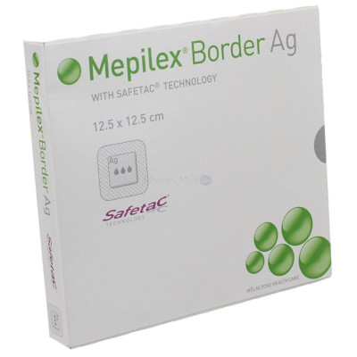 MEPILEX BORDER AG 12,5x12,5cm - 5pc