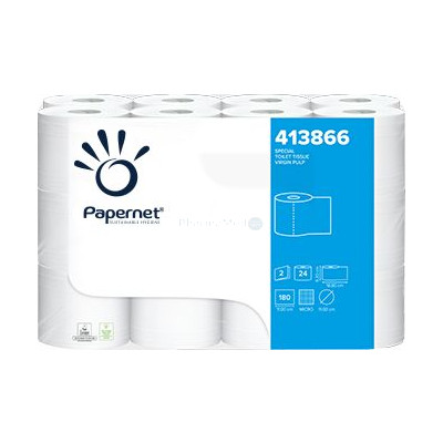 Papier toilette PAPERNET 100% cellulose 180cp 2pl - 1 rouleaux