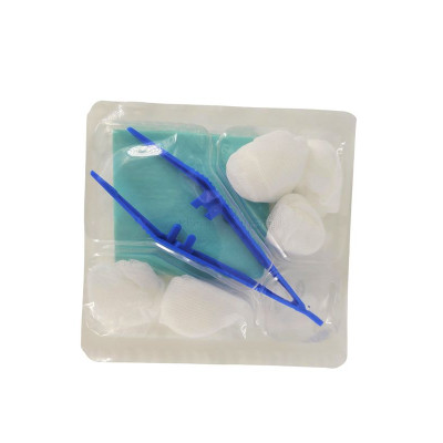 Set à pansement MEDISET COMPACT - E/B - 5 tampons / 1 pince / 1 champ