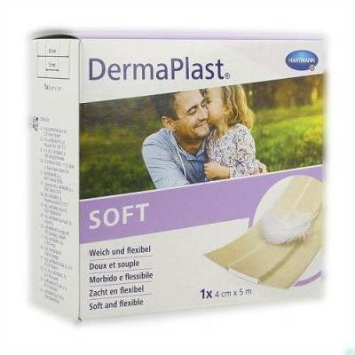 DERMAPLAST Soft - 5m x 4cm - 1 rouleau