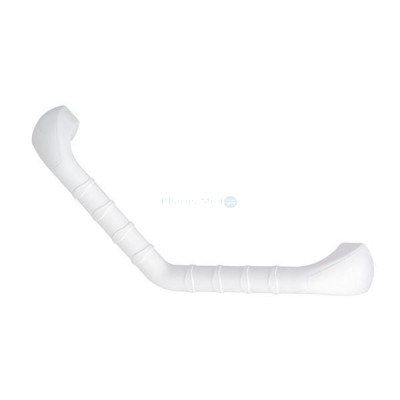 Barre d'appui courbée avec stries antidérap. - 40cm