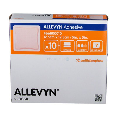 ALLEVYN ADHESIVE - 12.5x12.5cm - 10pc