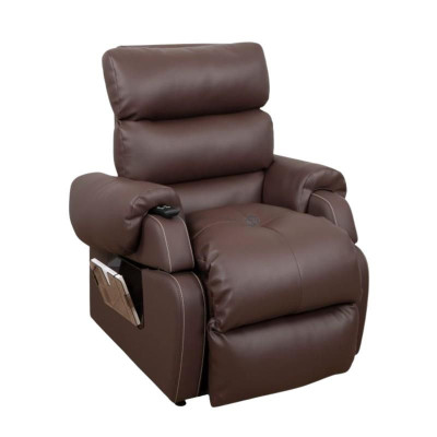 Fauteuil releveur COCOON1, 1 moteur, L:50cm, P:45/55cm, chocolat