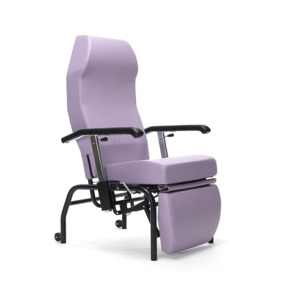 Fauteuil géria NORMANDIE 4 roues - Lavande