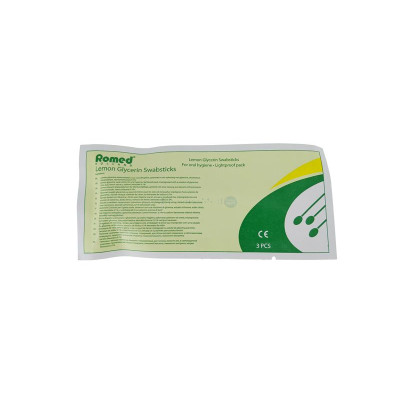 Bâtonnets glycérinés parfum citron - lemon glycerine swab - 25x3pc