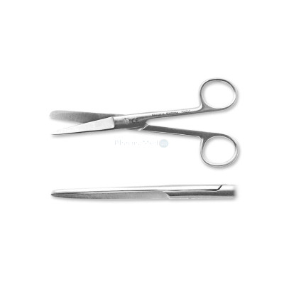 Ciseaux de chirurgie 14cm droit P/M - 1pc