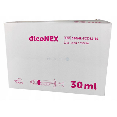 Seringues ZARYS dicoNEX luer lock - 30ml - 100pc