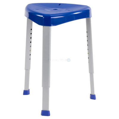 Tabouret de douche d'angle - Bleu