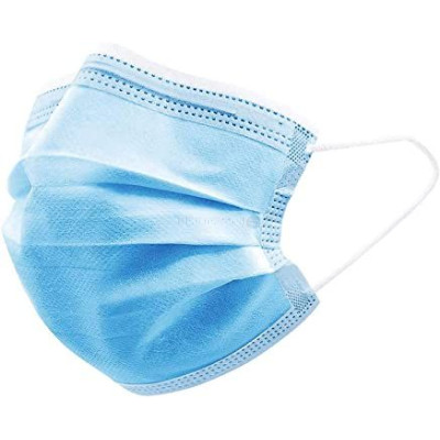 Masques 3 plis Type II élastique THF bleu - 50pc