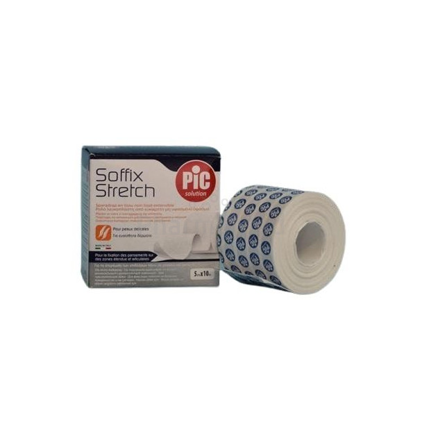 SOFFIX ROL - 5cmx10m adhésif hypoallergénique - 1 rouleau