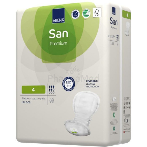 ABENA SAN 4 Premium couche anatomique - 800ml - 30pc