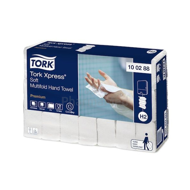 Essuie mains TORK interfoliés premium 2plis 34cm - 21x110 feuilles