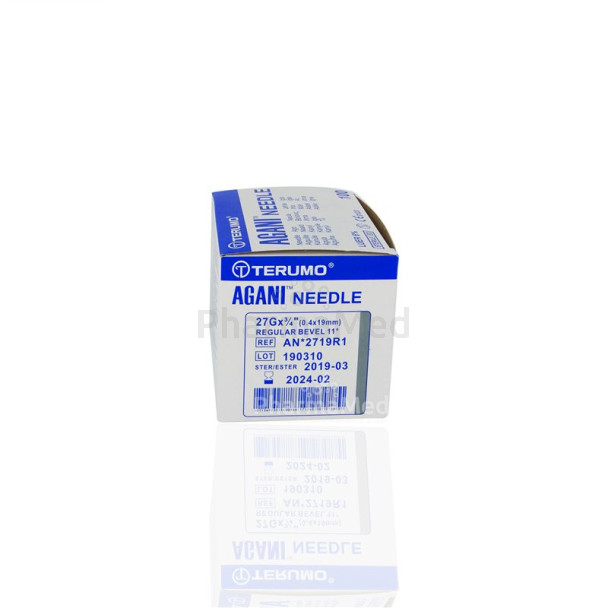 Aiguilles TERUMO Agani - 27G3/4  (0,40x20mm) - 100pc