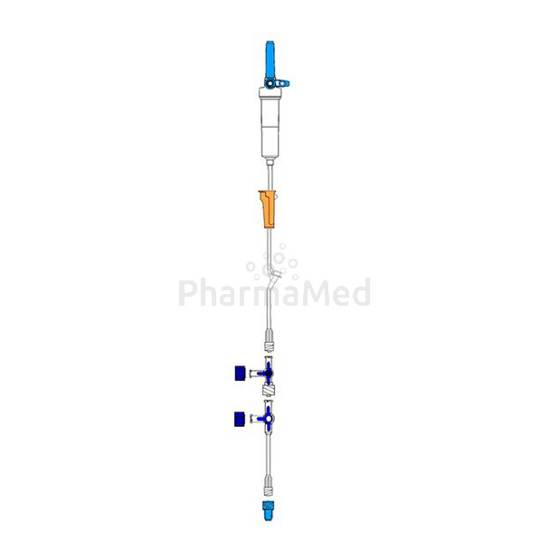 Set à perfusionSTOPAR - 2 robinet à 3 voies