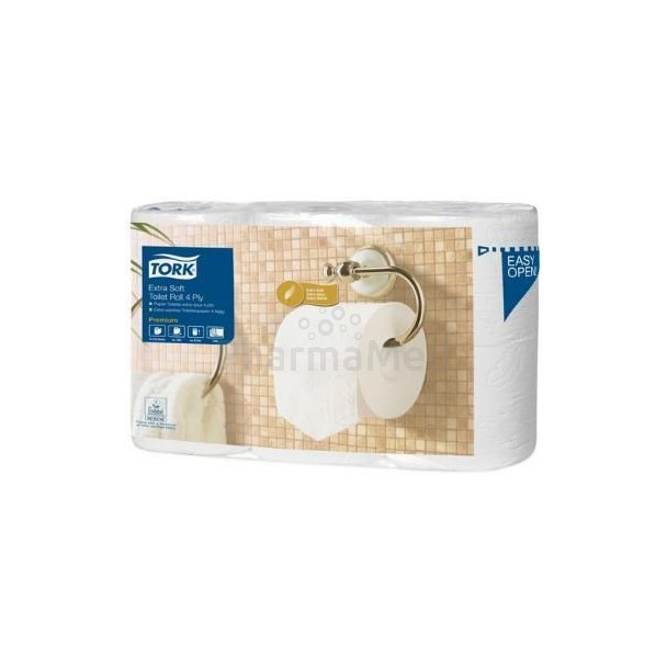 Pap. hyg. TORK PREMIUM 4plis 153cp blanc - 1rl