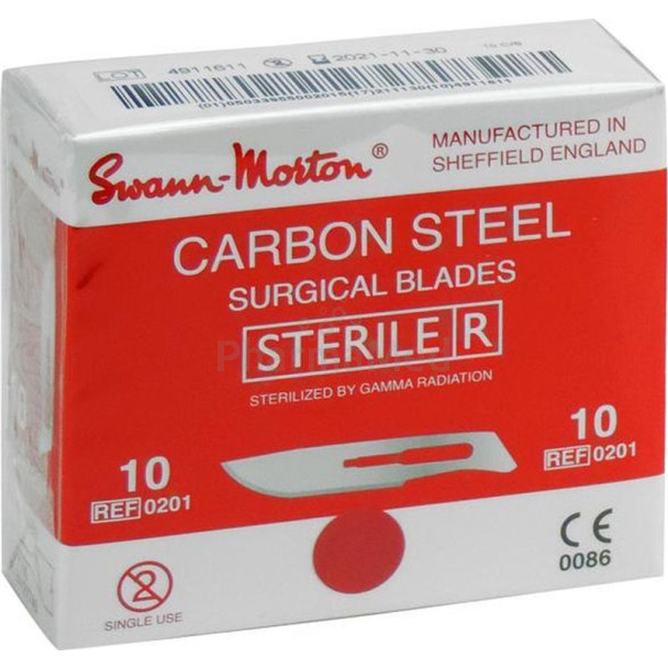 Lames bistouri Stérile S&M - N°10 - 100pc