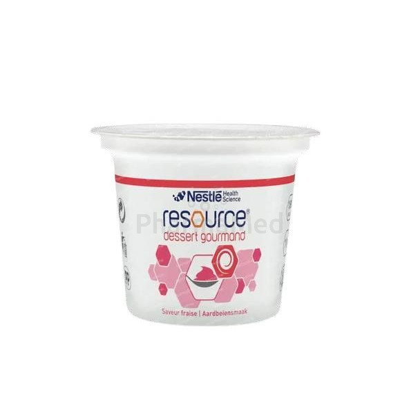 Nestlé Dessert gourmand - Crème hyperprotéinée fraise - 4x125gr