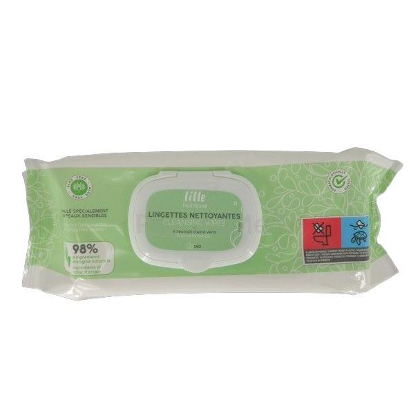 Lingettes Aloe peaux sensibles LILLE - 80pc