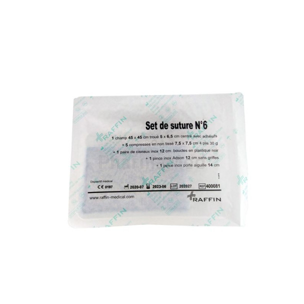 Set de suture n°6 - instrument métal RAFFIN - 1pc