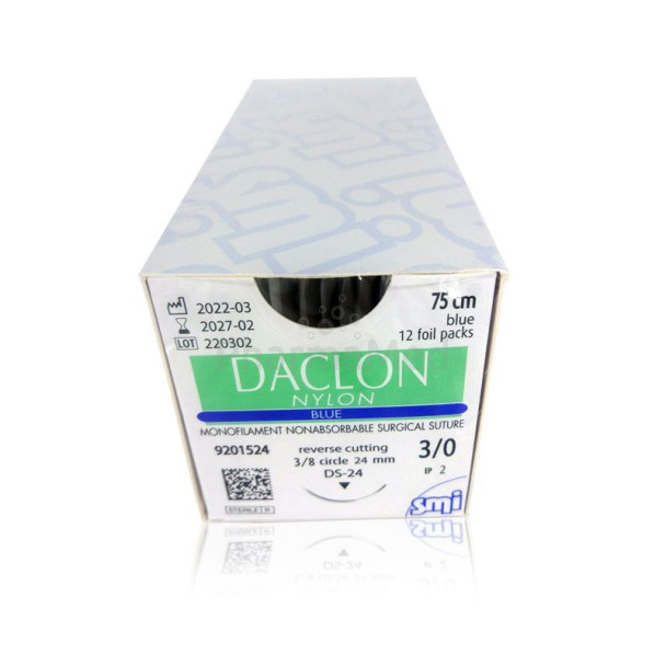 DACLON 3/0 metric 2 | 75cm 3/8 24mm  (12fils)