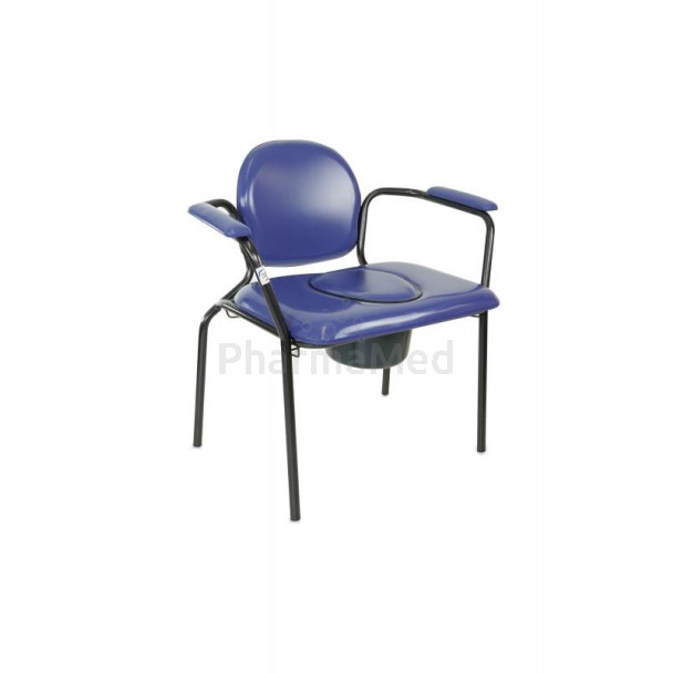 Chaise percée ergo XL vinyl bleu  <160kg