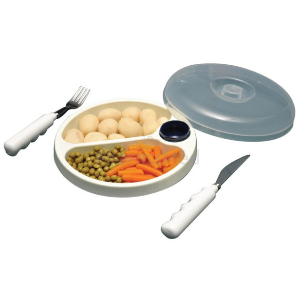 Assiette Thermo avec couvercle 22cm .. (1pce) - Assiette Thermo avec couvercle 22cm .. (1pce)