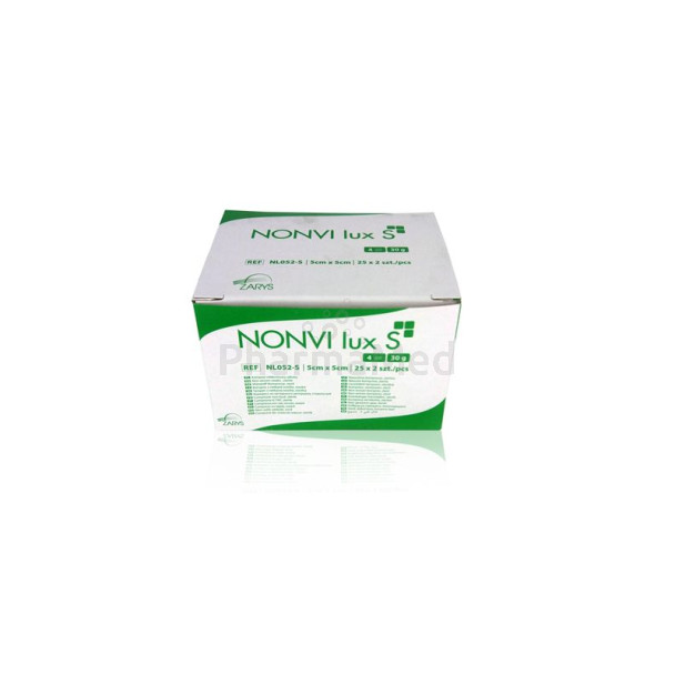 Compresses non-tissées stériles ZARYS - 5x5cm - 25x2pc