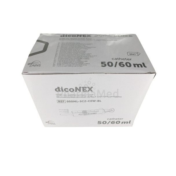 Seringues ZARYS dicoNEX 50ml embout cath/30pc - Seringues ZARYS dicoNEX 50ml embout cath/25pc