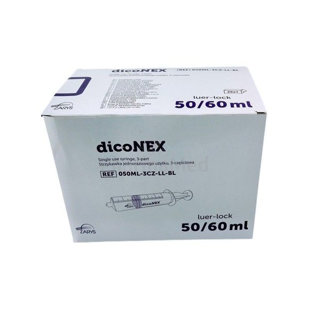 Seringues ZARYS dicoNEX 50ml luer lock /25pc - Seringues ZARYS dicoNEX 50ml luer lock /25pc