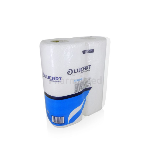 LUCART Essuie tout blanc Strong 2plis - 24 rouleaux