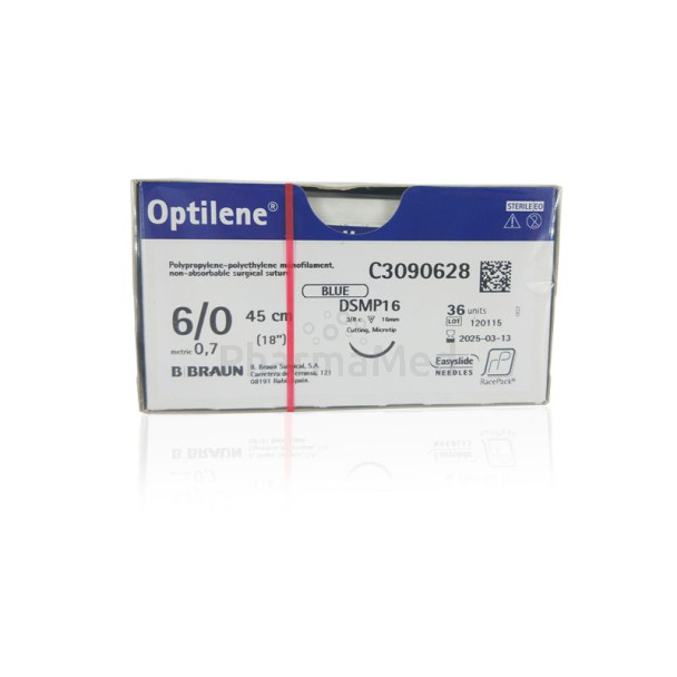 OPTILENE 6/0 45cm DSMP16 ............(36fils)