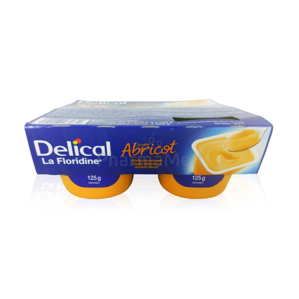 Delical La Floridine crème - 4x125gr - Abricot
