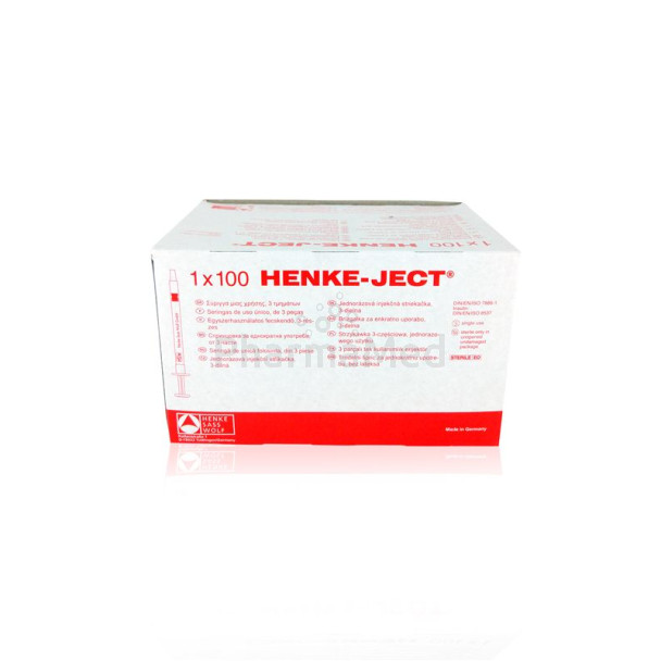 HENKE-JECT Seringues à tuberculine jetables 1 ml ST - 100 pcs