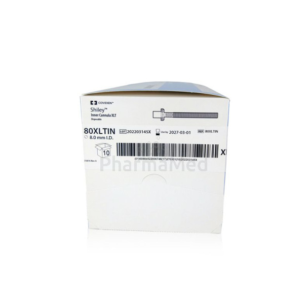 Canule trachéo XLT extra lognues 8.0mm 100mm - 10pc