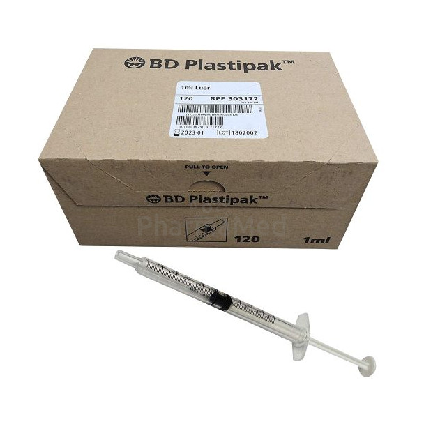 Seringues BD tuberculine - 1ml - 120pc