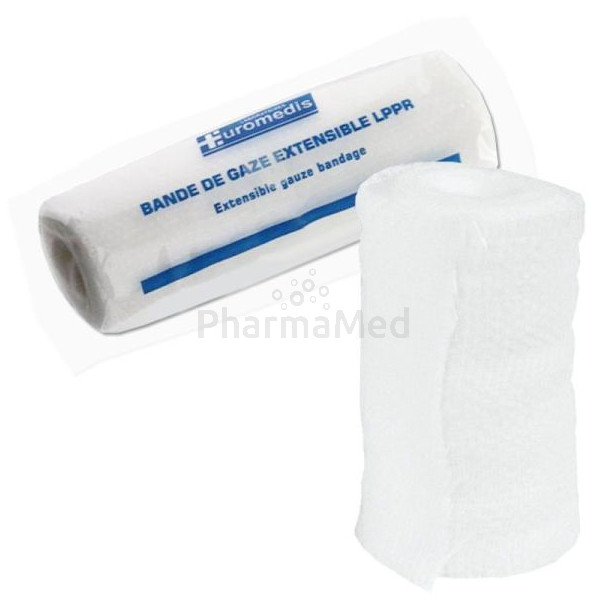Bande de gaze élastique EUROMEDIS - 7cm x 4m - 40 pc