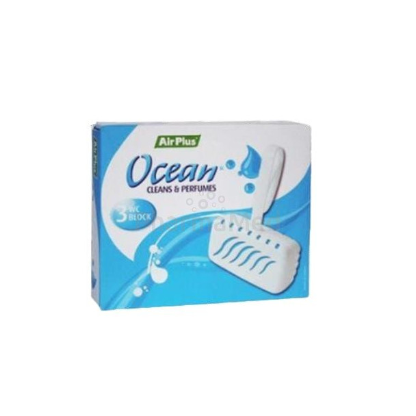 AIRPLUS WC  bloc désodorisant océan  (3 x40g)