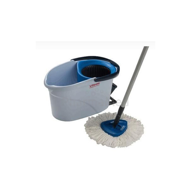 Seau+Mop franges microfibres + support  (1pc)