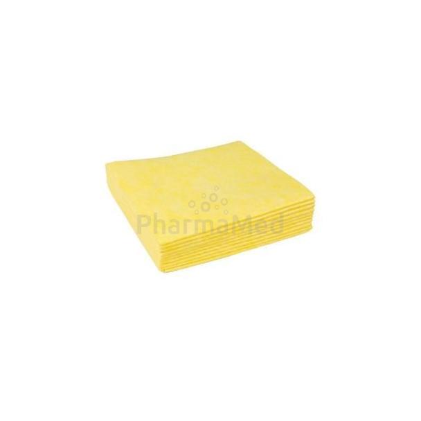 Lavette viscose 38x40cm 145gr jaune - 1pc -