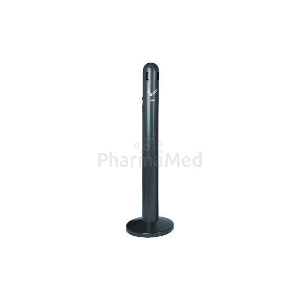 Cendrier sur pied gris anthracite epoxy galvanisé 3L (1pc)