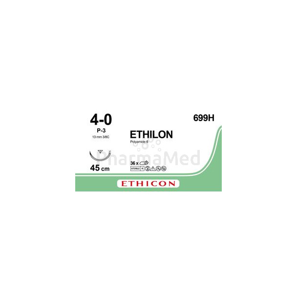 ETHILON 3/0 BLACK 75cm FS-1 24mm 3/8 (36fils)