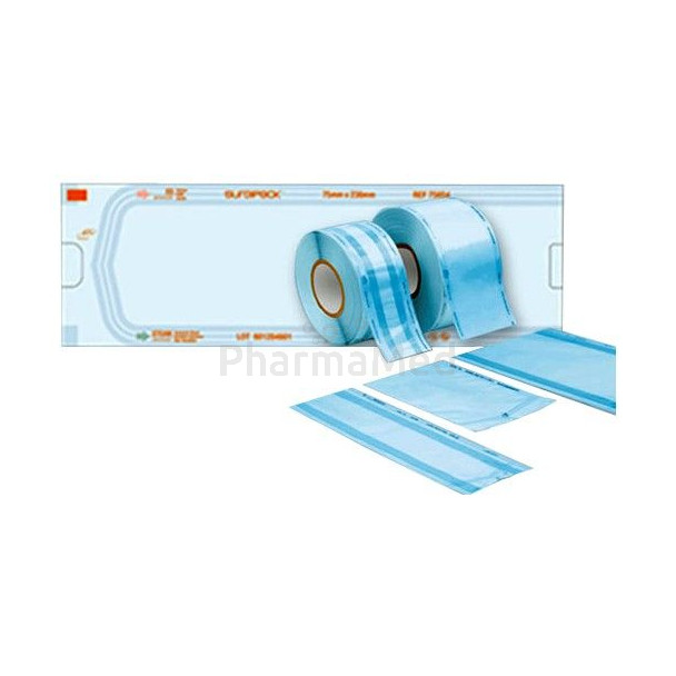 Gaine Stérilisation Surgipack avec pliage latéral 100mX100mmx50mm