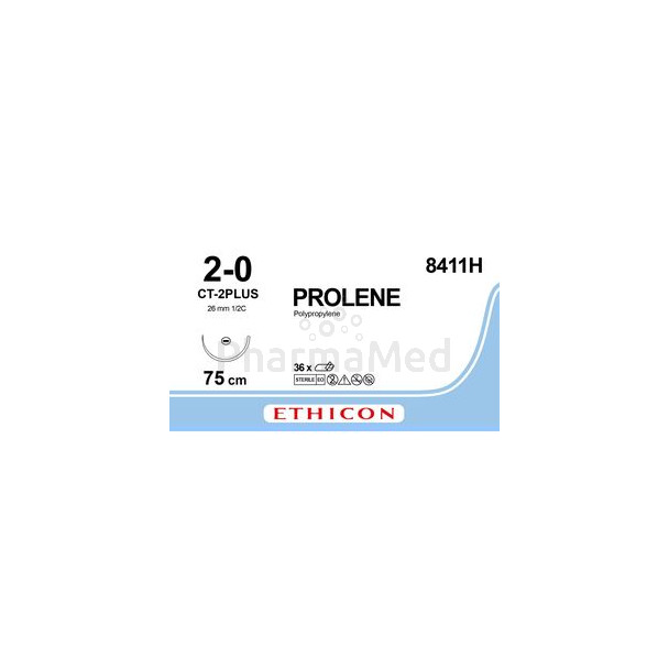 PROLENE 8411H 2/0  CT-2  blue 75cm - 36 fils