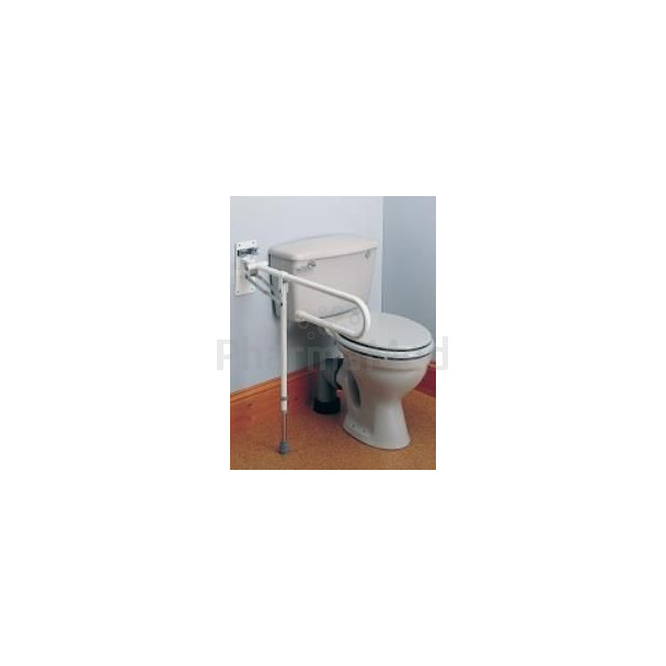 Barre d'appui 74cm + fix. murale + support