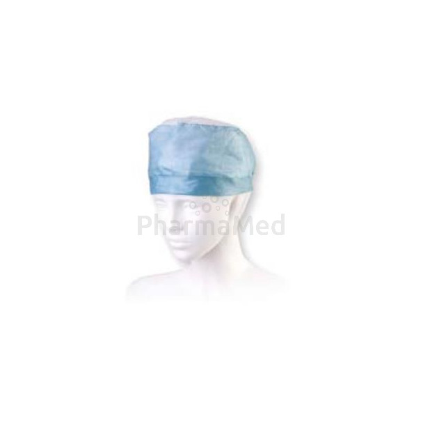 POLA Calot chir. bleu avec élastique - 6x100pcs