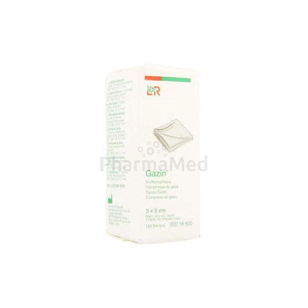 Compresses de gaze non stériles L&R - 5x5 - 100pc